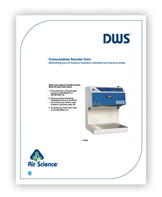 Downflow Workstation Series Consumables Reorder Form pdf download